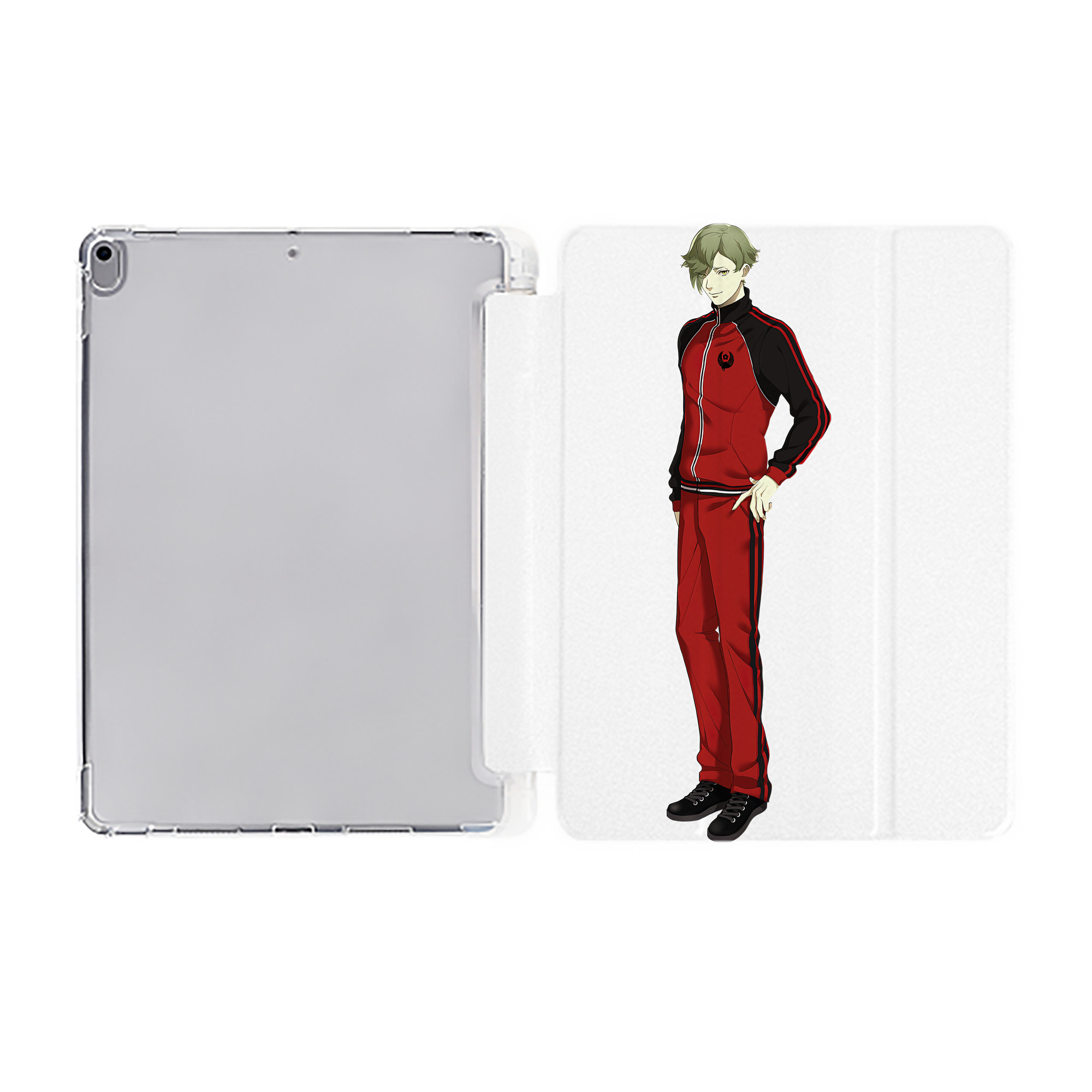 （画像用） 刀剣乱舞 Touken Ranbu IPad ケース ペン収納付き 三つ折りスタンド PUレザー×シリコン 対応機種9.5/10.5/10.9インチ
